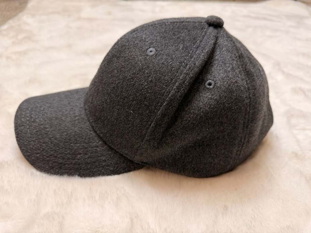 Maniere De Voir Wool Blend Baseball Cap Charcoal Gray